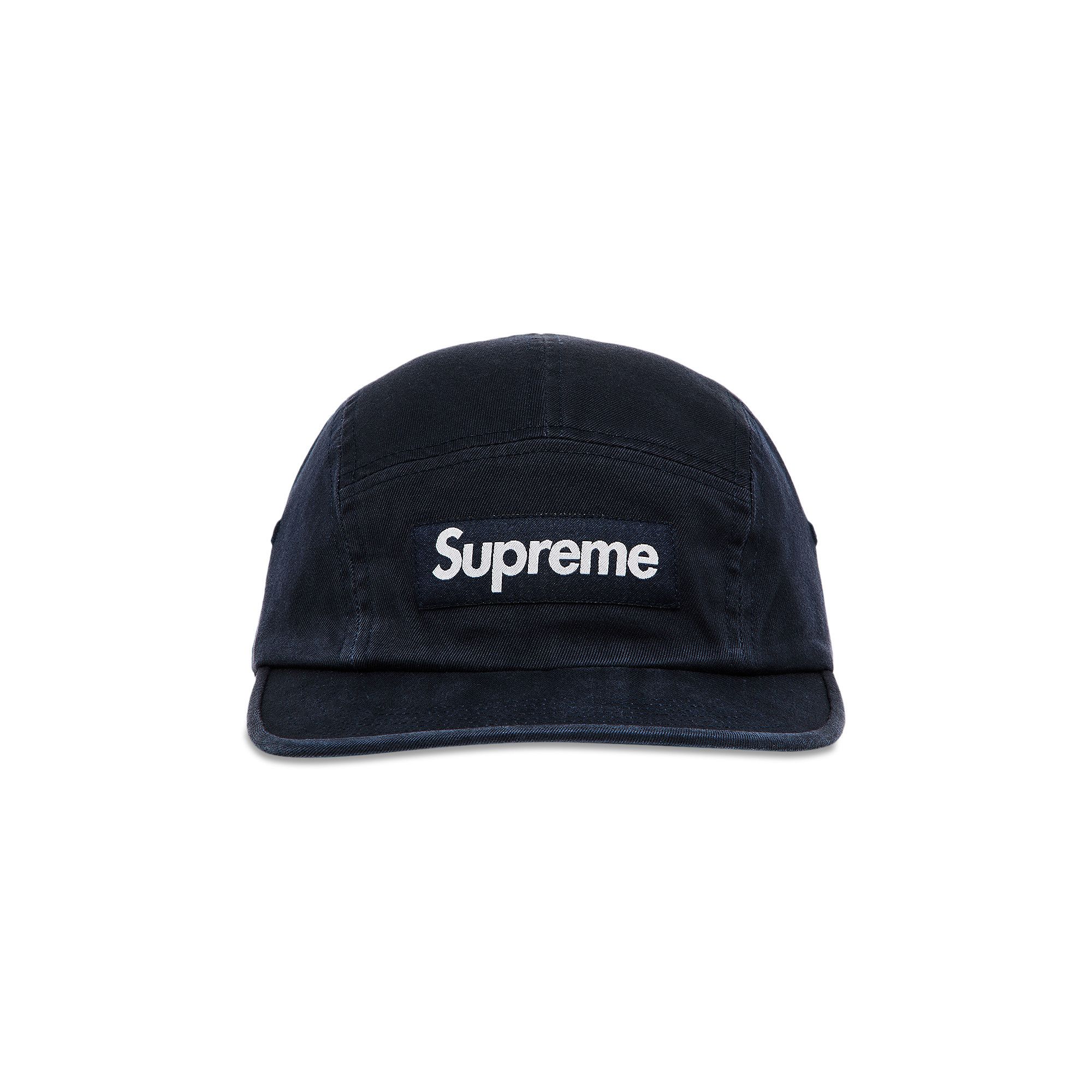 Buy Supreme Washed Chino Twill Camp Cap 'Navy' - FW24H7 NAVY