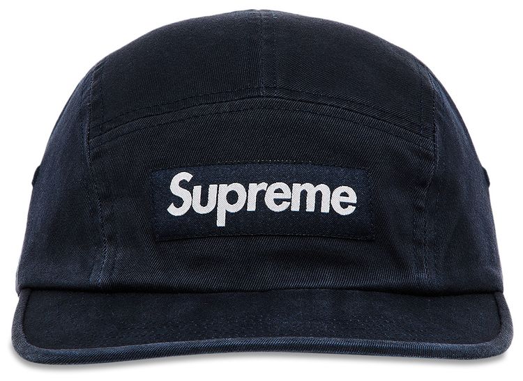 Buy Supreme Washed Chino Twill Camp Cap 'Navy' FW24H7 NAVY GOAT IT
