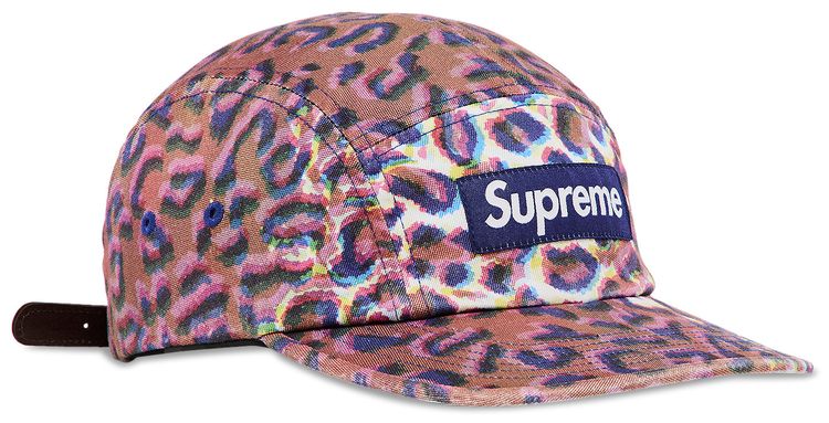 Supreme Washed Chino Twill Camp Cap Leopard