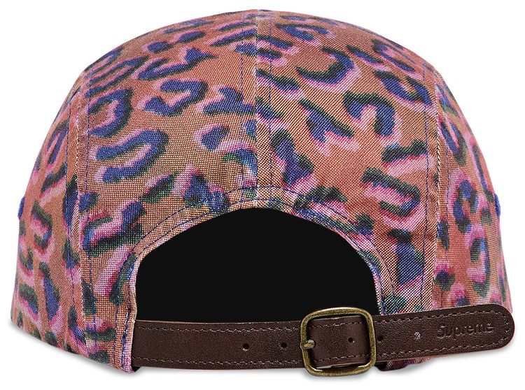 Supreme Washed Chino Twill Camp Cap Leopard
