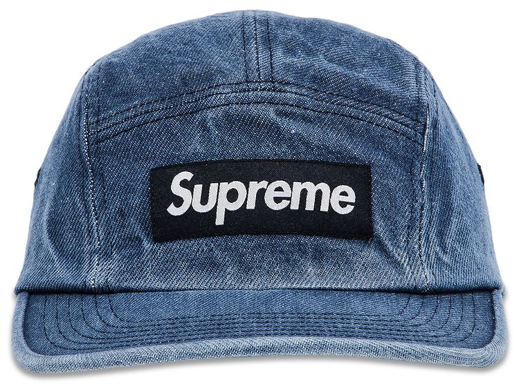 Supreme Washed Chino Twill Camp Cap Denim