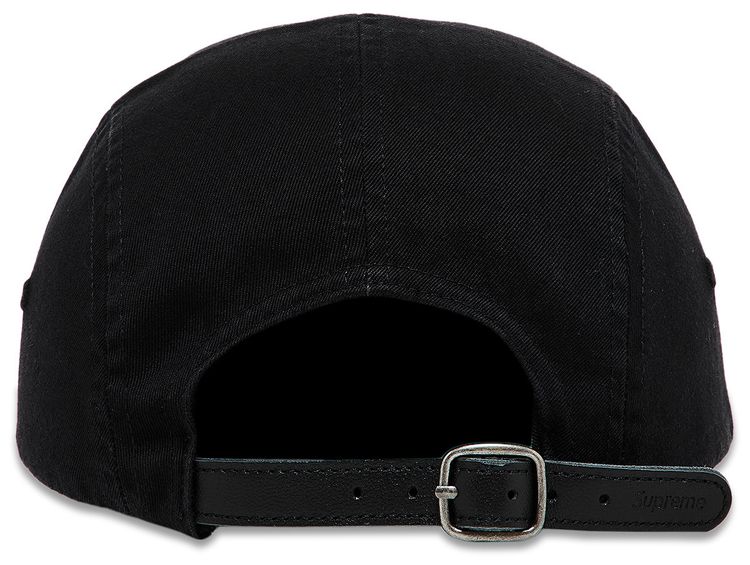 Supreme Washed Chino Twill Camp Cap Black