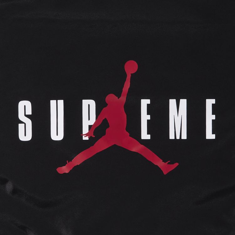 Supreme x Jordan Drawstring Bag Black