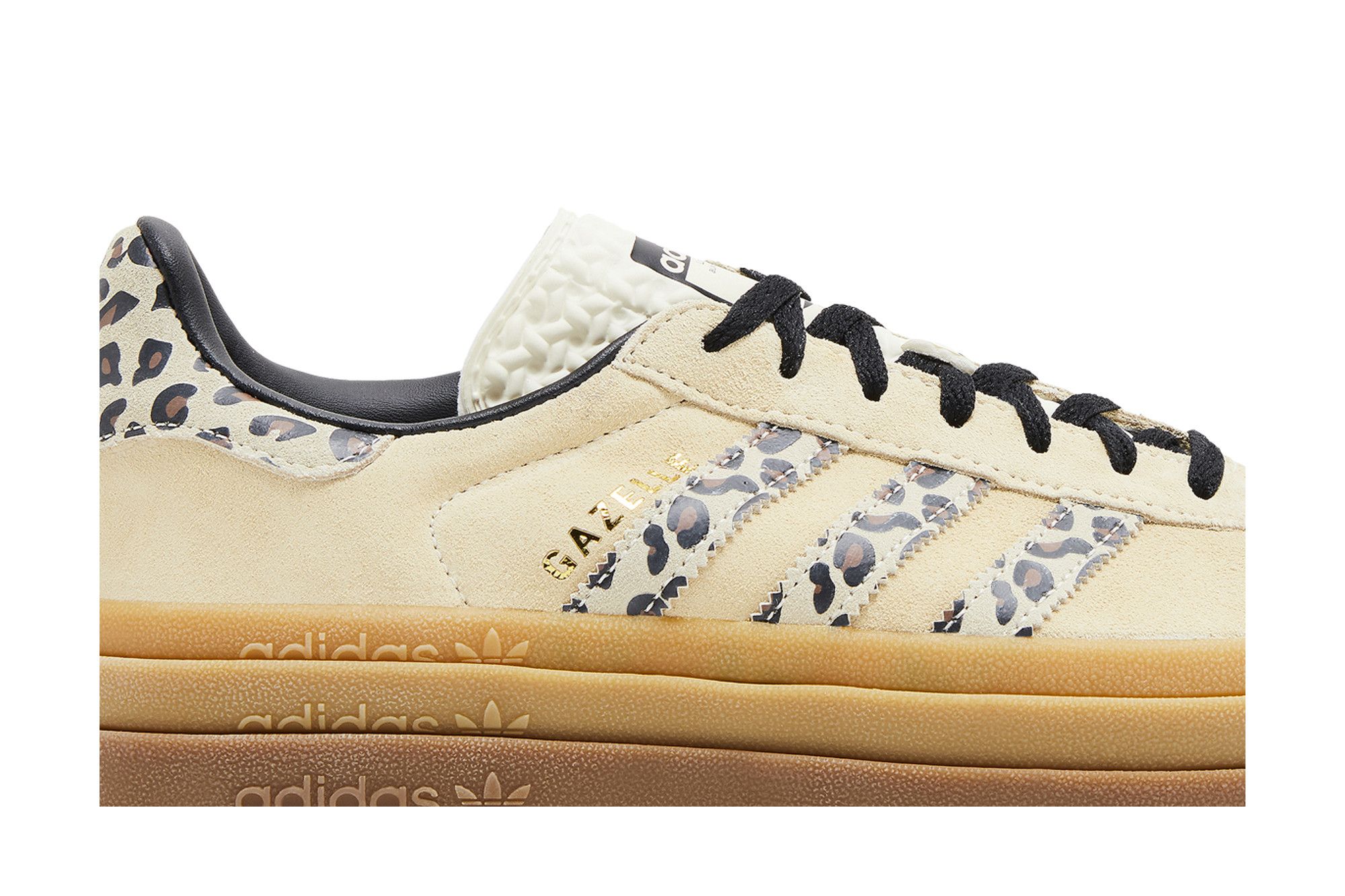 (WMNS) adidas Gazelle Bold 'Cream Black Leopard' JI1370