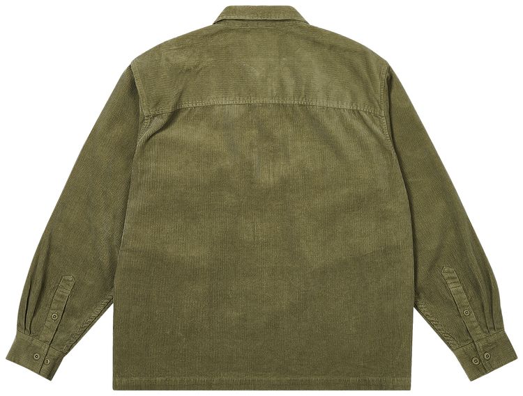 Palace Cord PDU Overshirt Olive