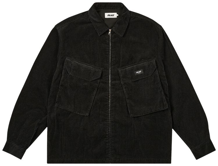 Palace Cord PDU Overshirt Black