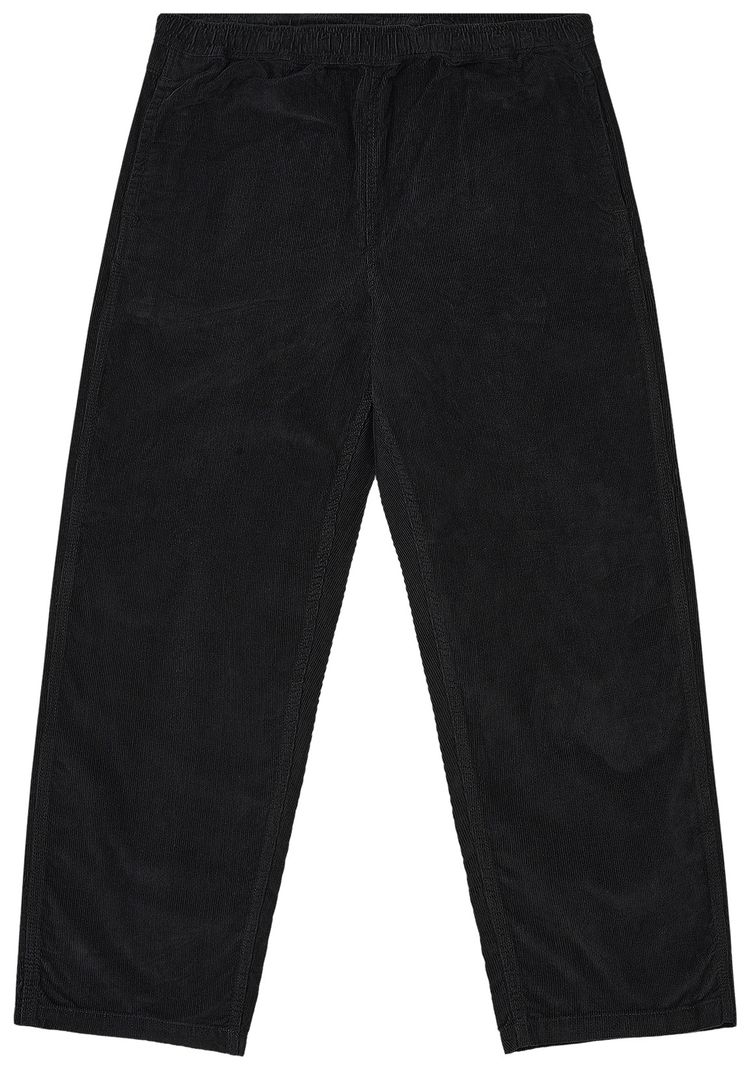 Palace Needle Cord Beach Trouser Black
