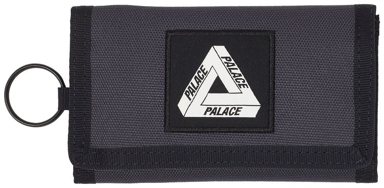 Palace Cordura Duck Canvas Tri Fold Wallet CarbonBlack