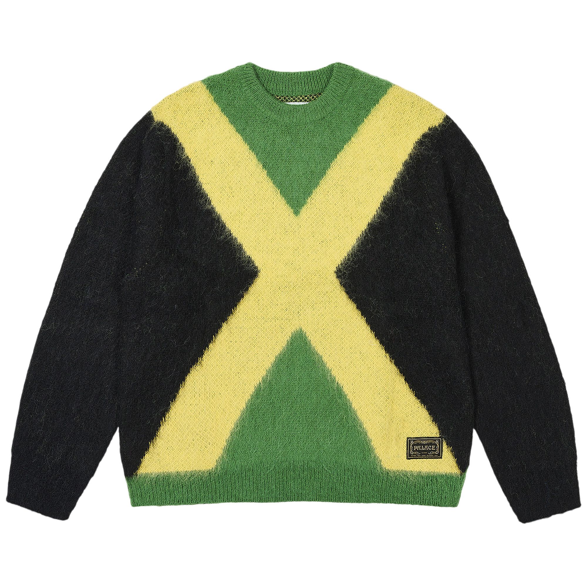 Buy Palace Hairy Flag Knit 'Jamaica' - P27KW025 | GOAT UK