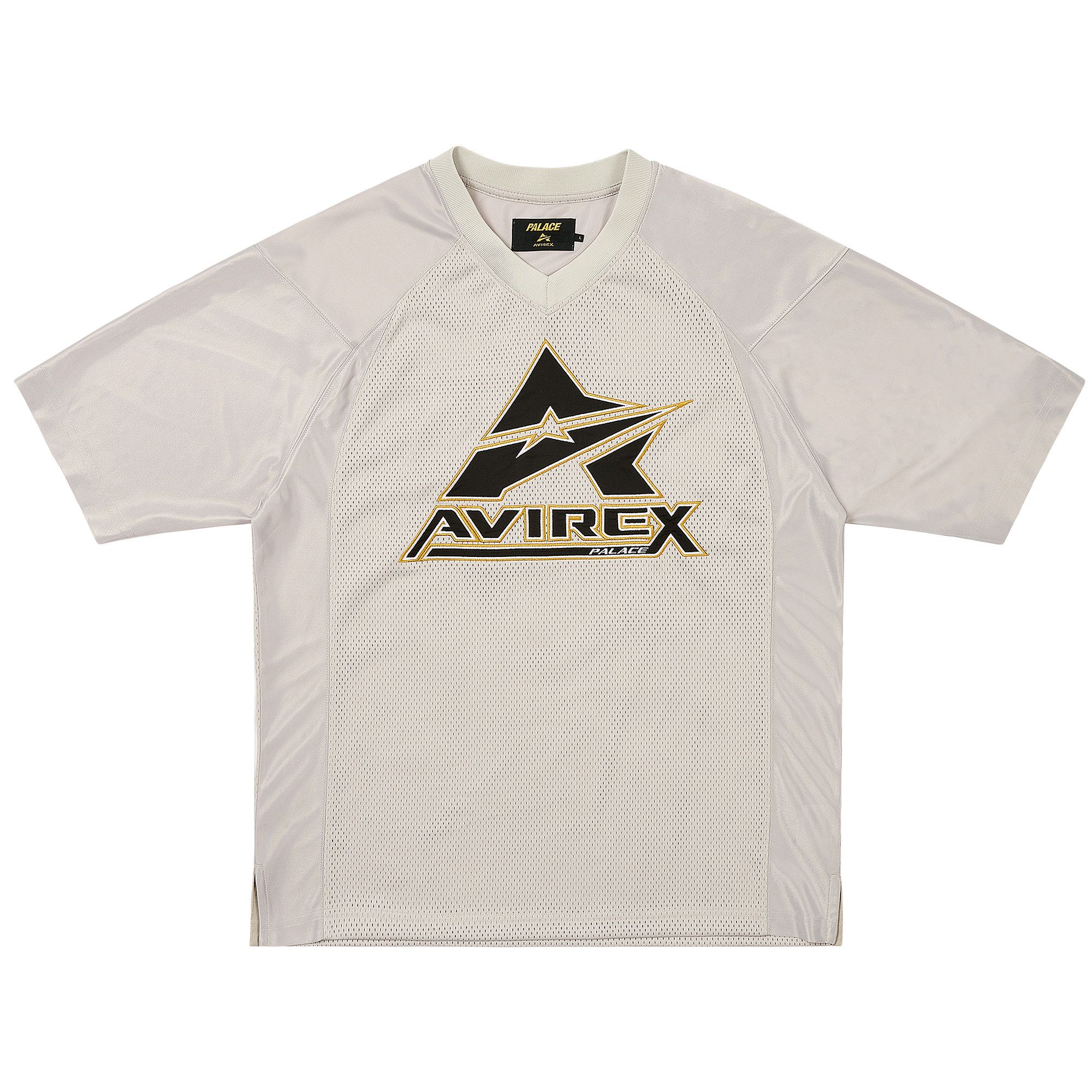 Size l Palace Avirex Mesh Jersey 'Silver'