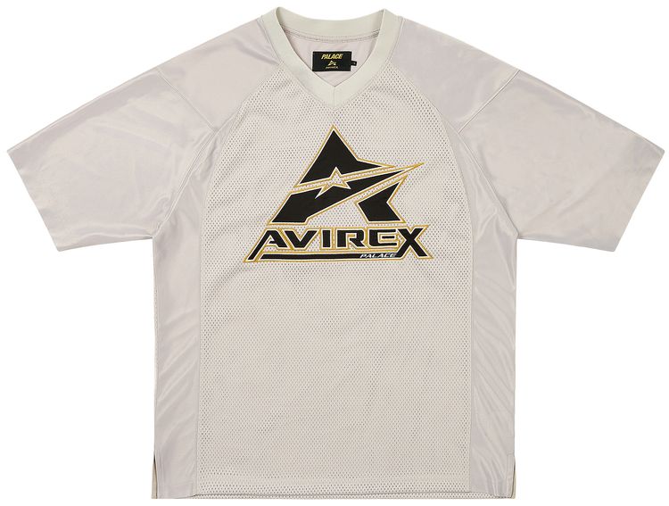 Palace Avirex Mesh Jersey Silver