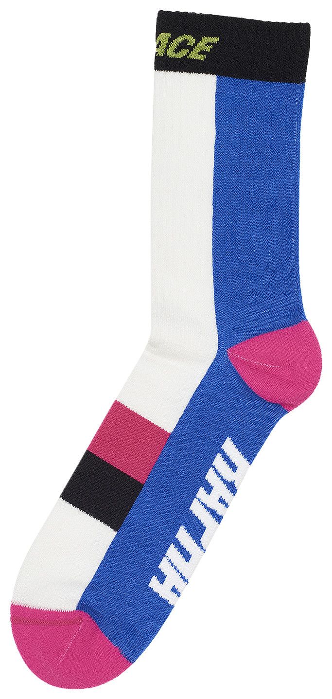 Palace Rapha Merino Socks WhiteBluePink