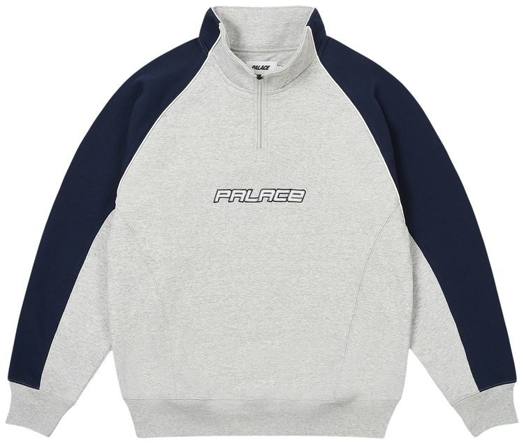 Palace Palstar 14 Zip Grey Marl