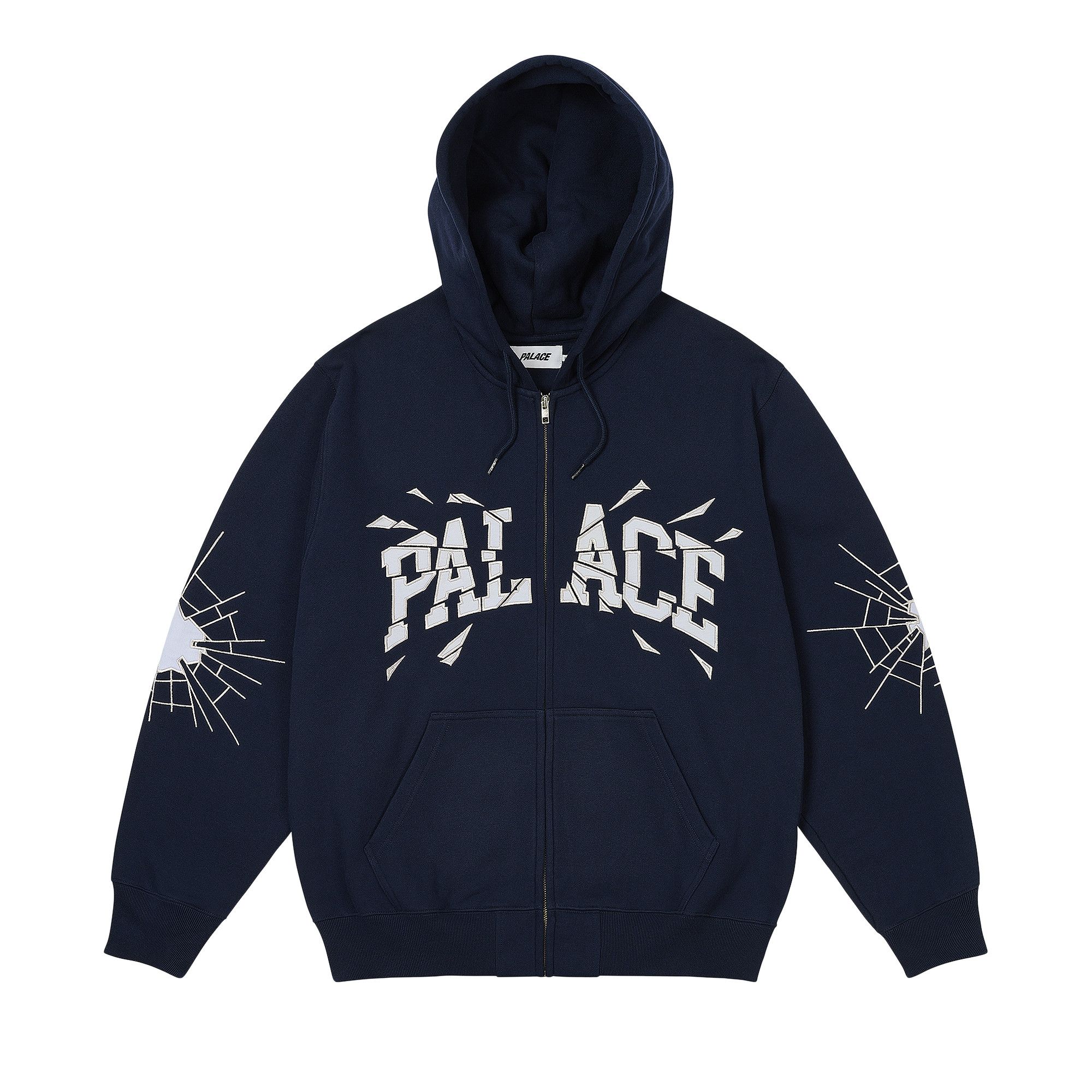 Buy Palace Shatter Zip Hood 'Navy' - P27CS102 | GOAT