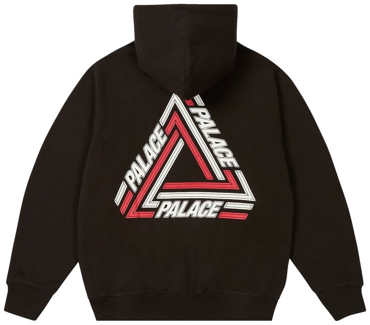 Palace Tri Line Hood Black