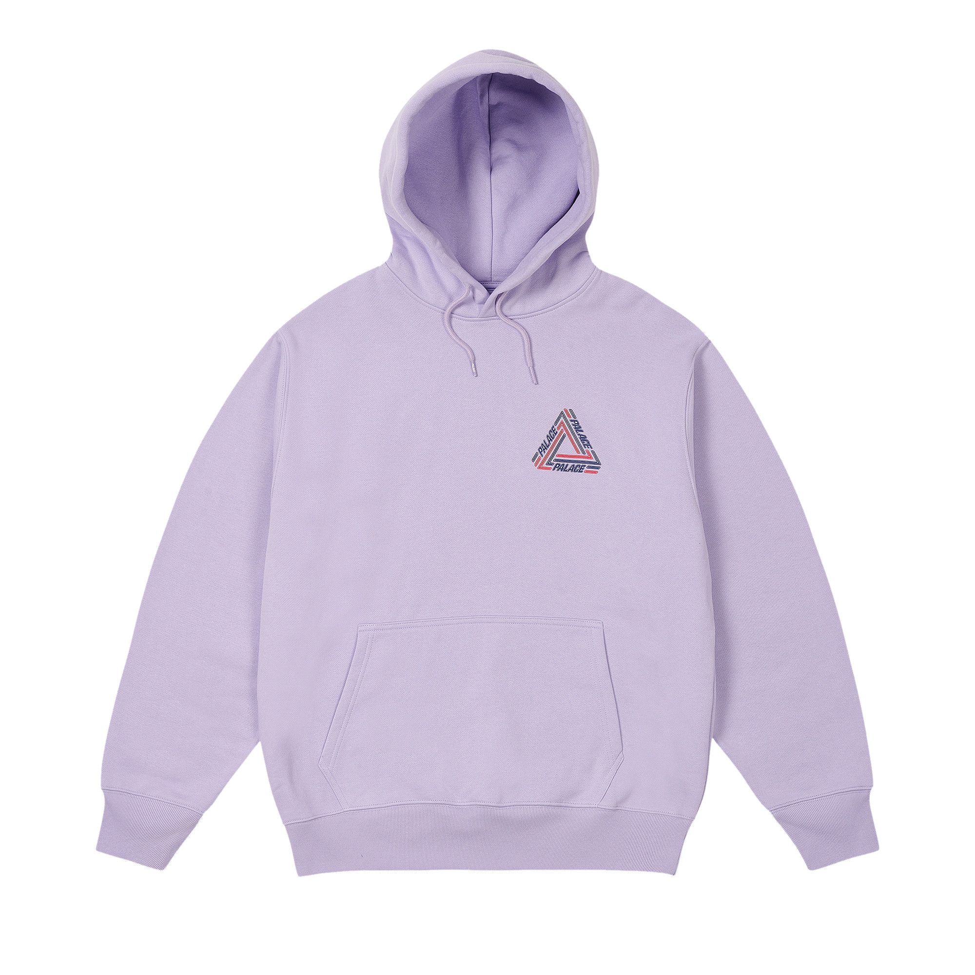 Buy Palace Tri Line Hood Pastel Purple P27CS081 GOAT UK