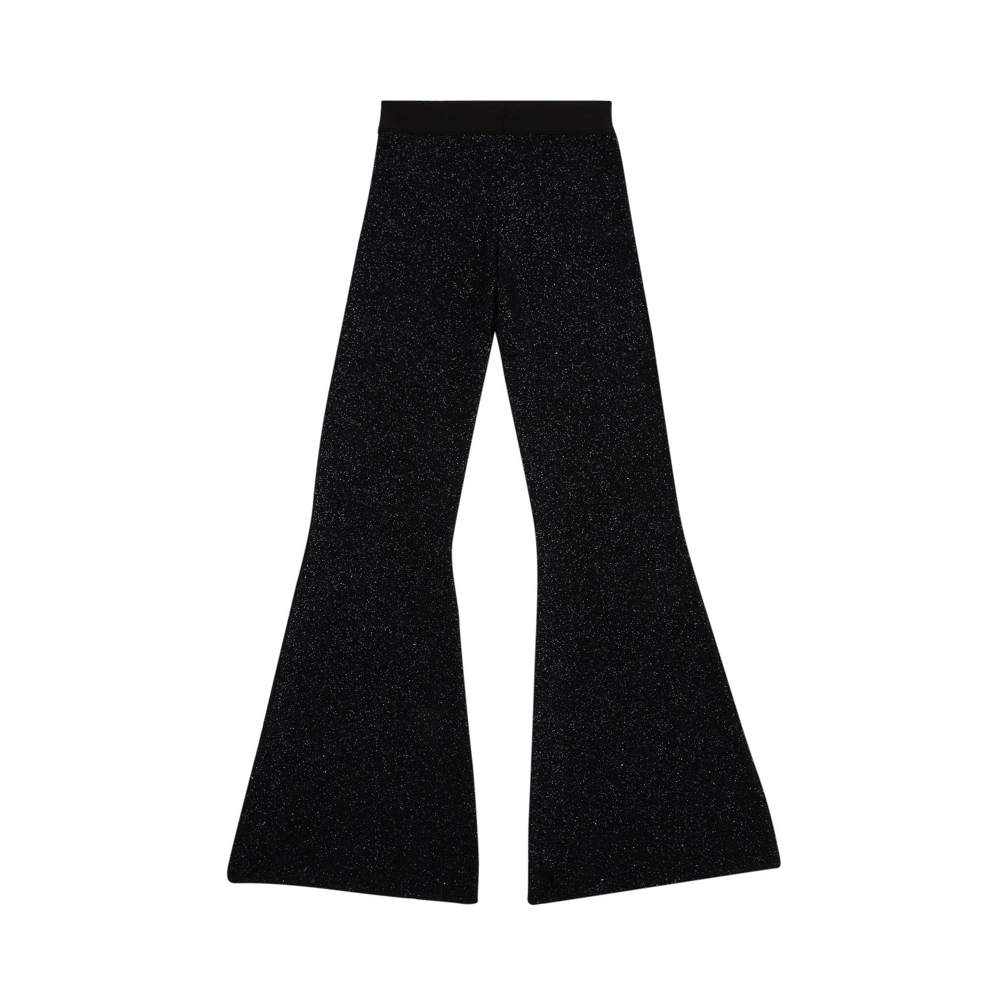 パンツ PALM ANGELS 'Logo Tape' pants Black PWHG021F24KNI0011010 Buy Palm Angels Logo Tape Lurex Pants 'Black/Black