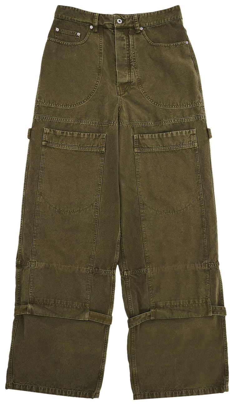 Off White Relax Carpenter Pants Four Leaf