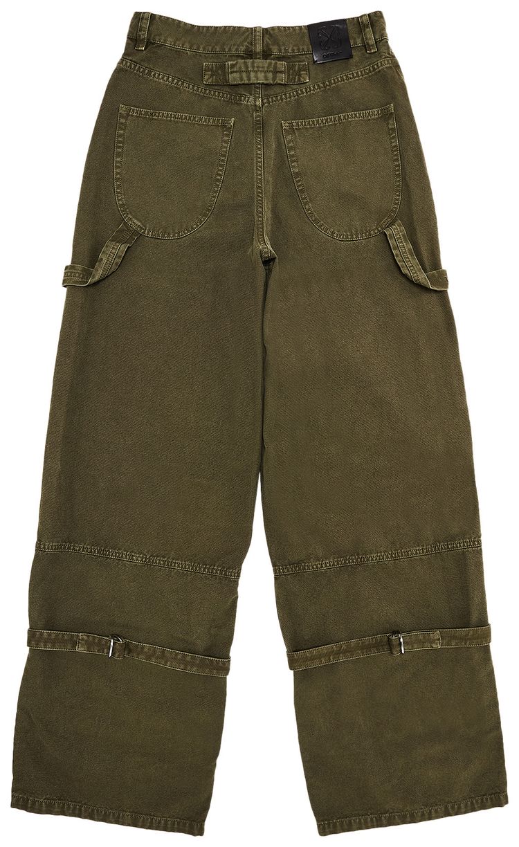 Off White Relax Carpenter Pants Four Leaf