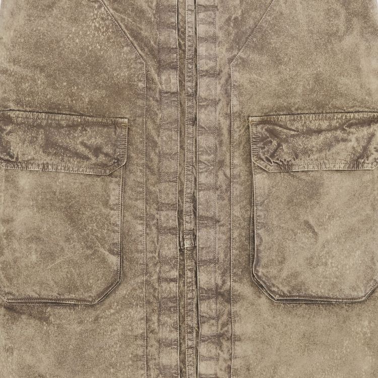 YProject Velcro Cargo Long Skirt Washed Khaki