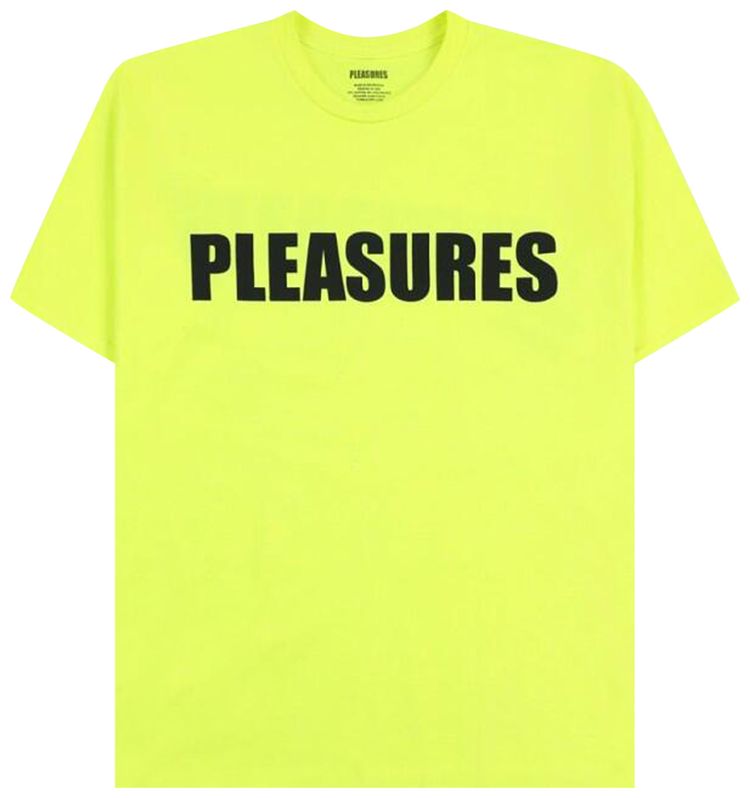 Pleasures Security T Shirt Safety Green