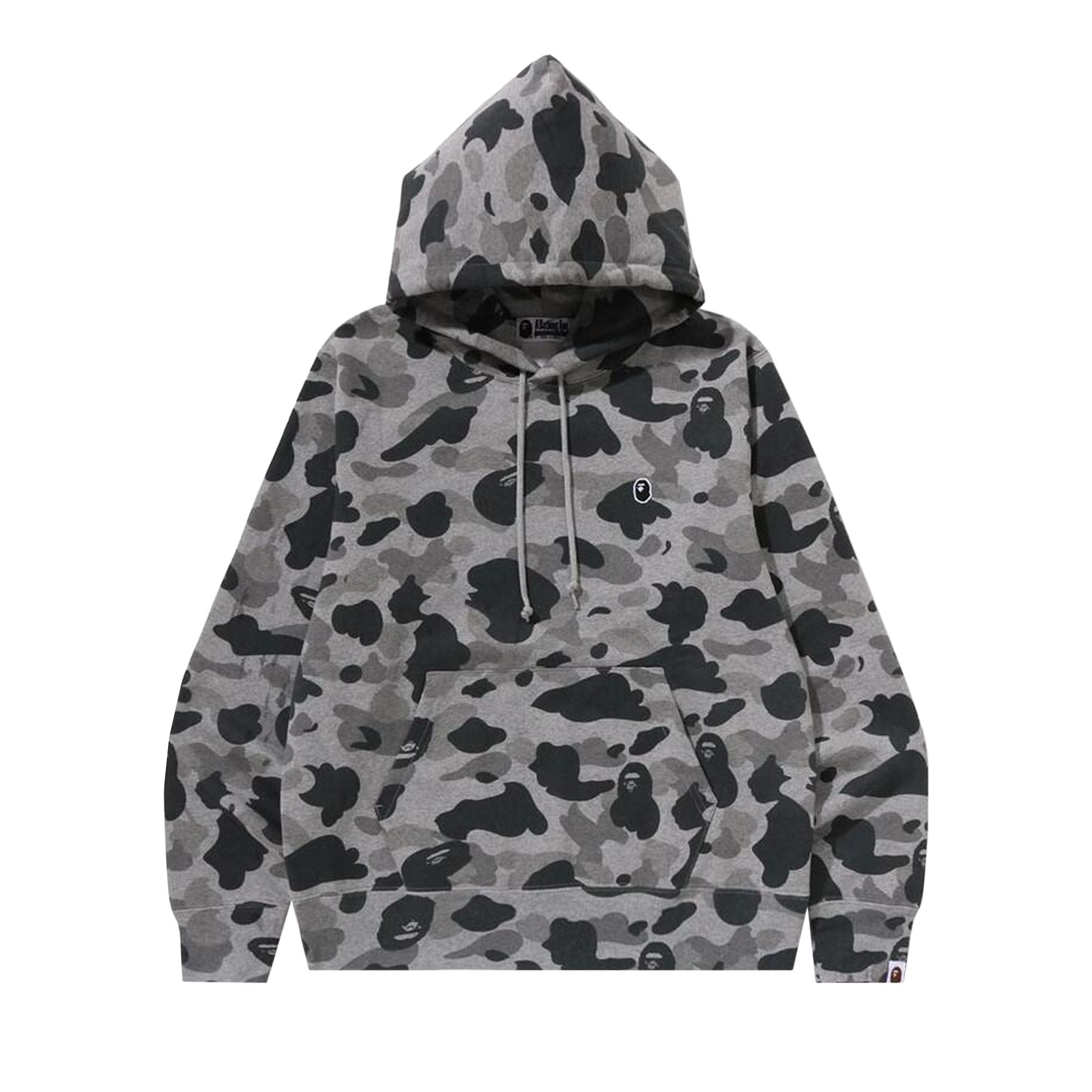 HEATHER GRAY CAMO BAPE® PULLOVER HOODIE HEATHER GRAY CAMO BAPE® PULLOVER HOODIE BAPE®ロゴを胸に配