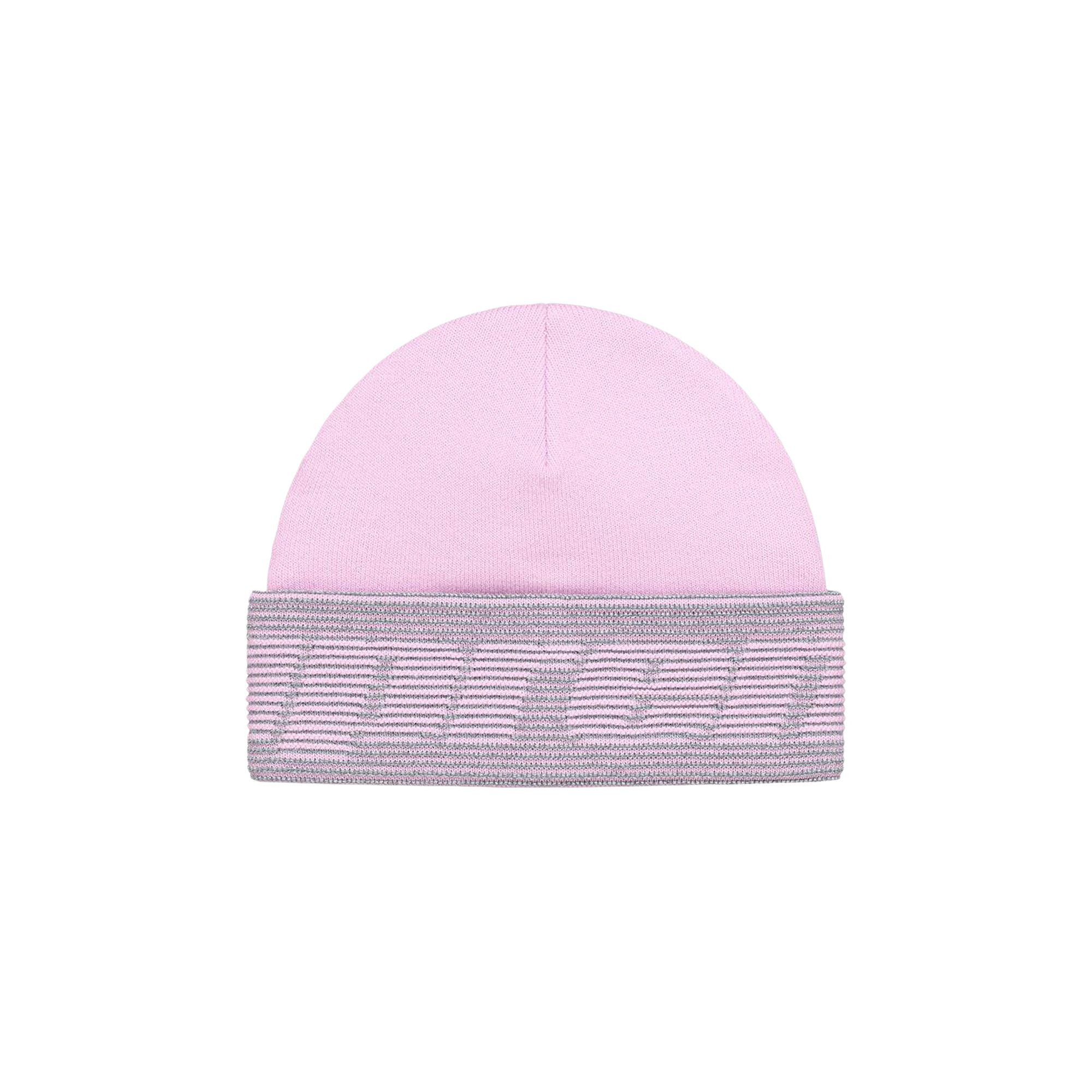 Buy Supreme Reflective Jacquard Beanie 'Light Pink