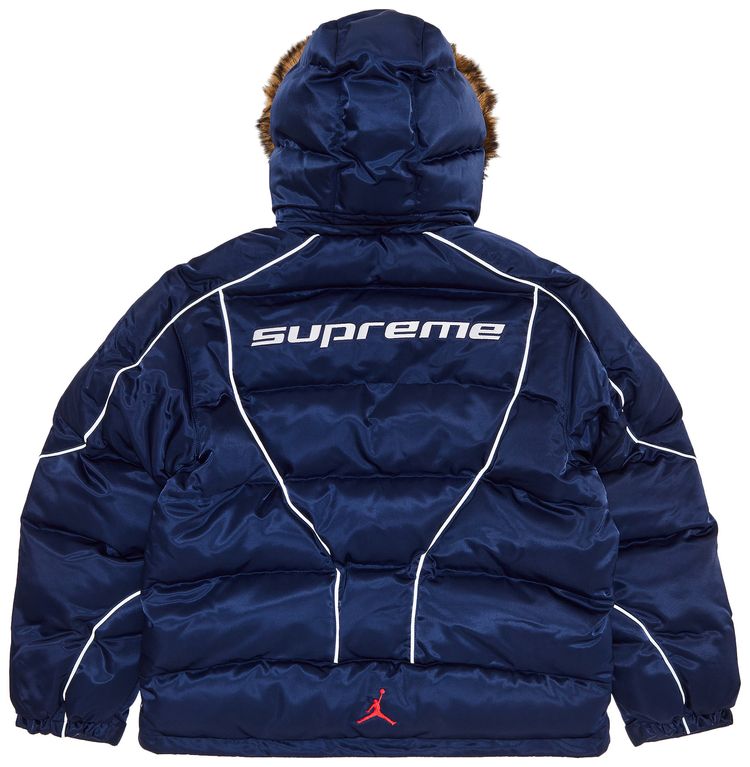 Supreme x Jordan Puffer Jacket Navy