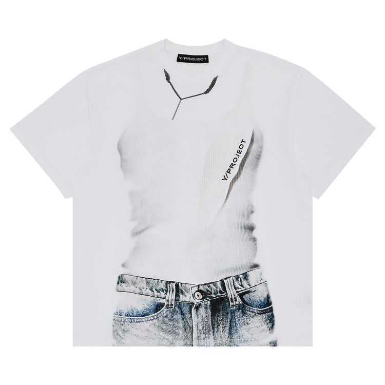 YProject Trompe LOeil T Shirt White