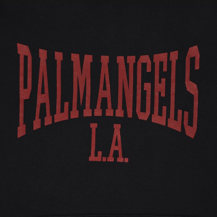 Palm Angels College Hoodie BlackDark Red