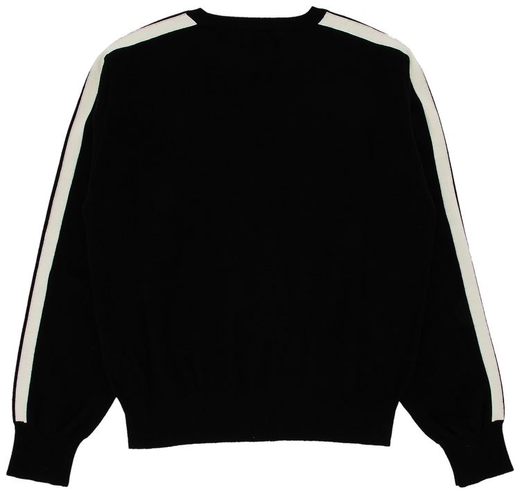 Palm Angels Monogram Track Sweater BlackOff White