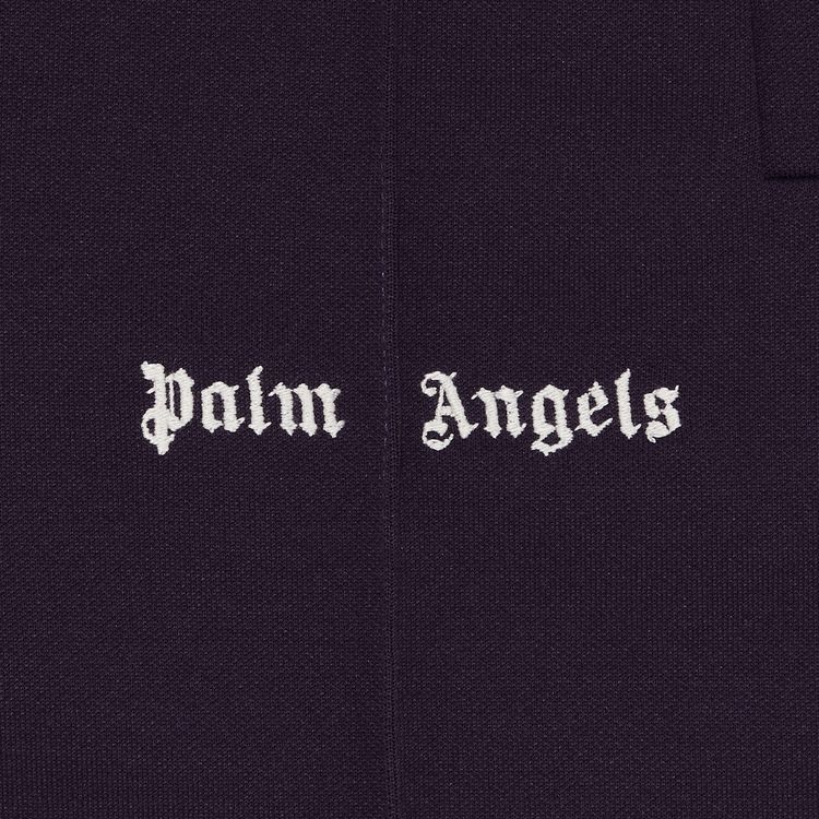 Palm Angels Classic Logo Track Shorts Dark PurpleOff White