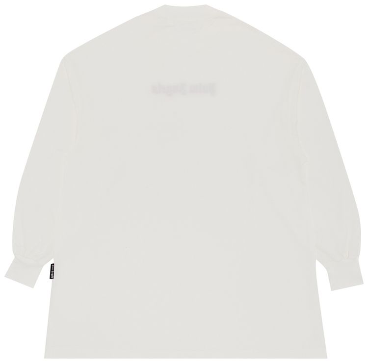 Palm Angels Neon Logo Tee Dress Off WhiteFuschia