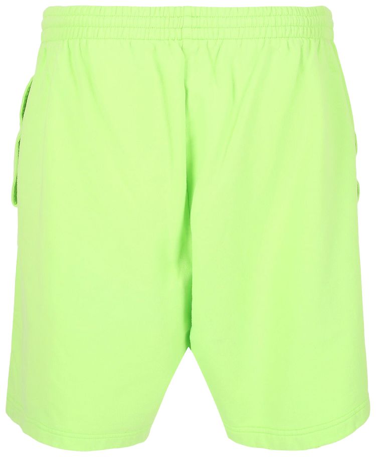 Balenciaga Sweat Shorts Green FluorescentBlack