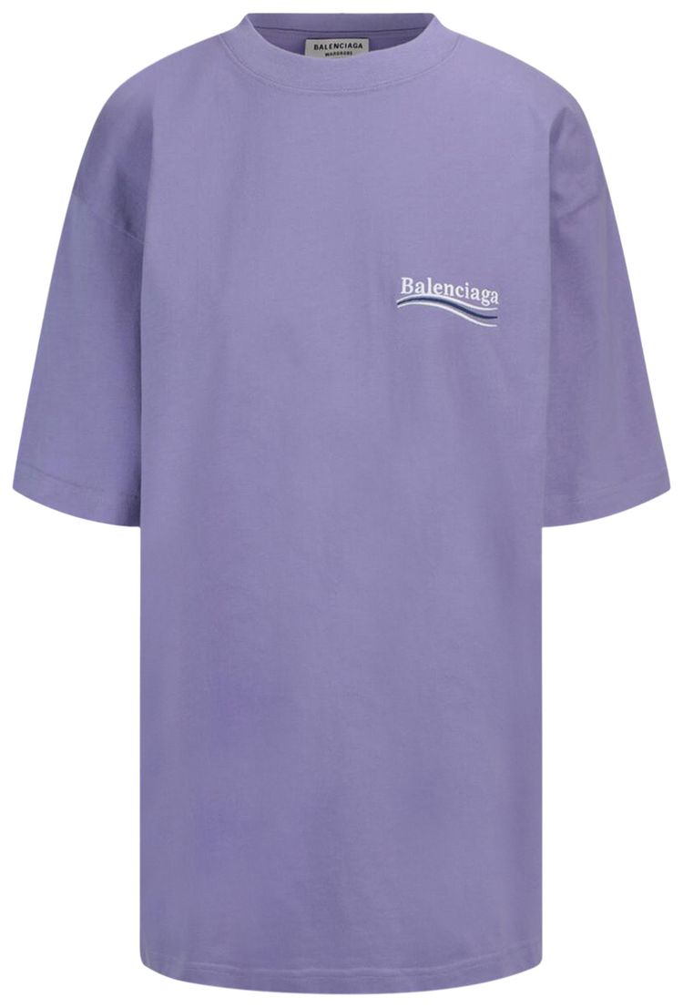 Balenciaga Political Campaign T Shirt Purple