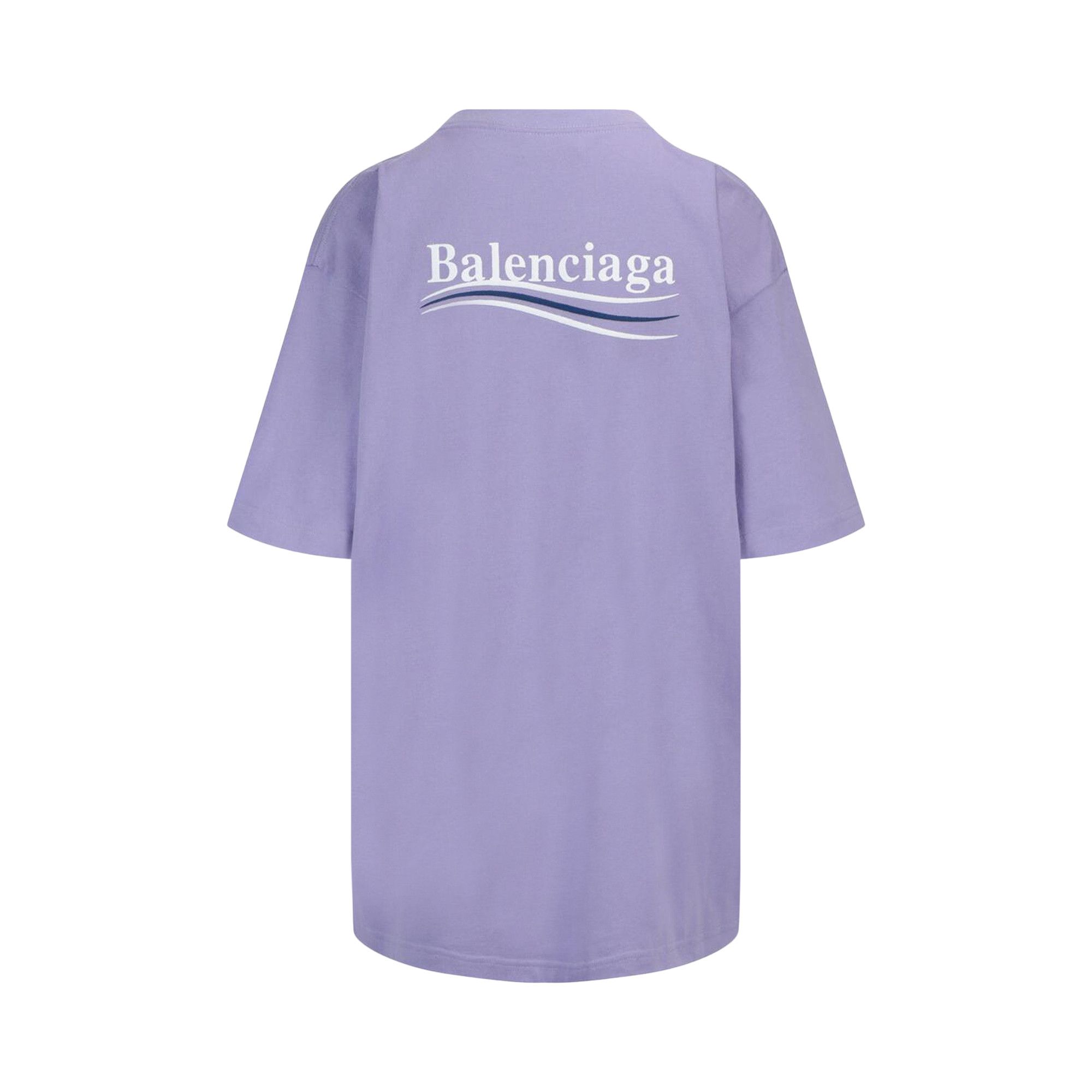 【BALENCIAGA】パープル Political Campaign Tシャツ Buy Balenciaga Political Campaign T-Shirt 'Purple' - 641655T