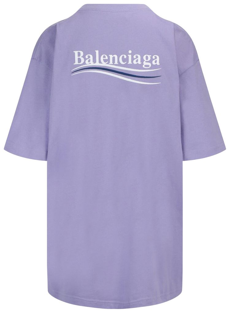 Balenciaga Political Campaign T Shirt Purple