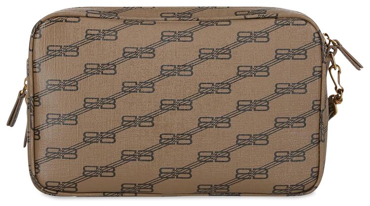 Balenciaga Signature BB Monogram Pouch Beige