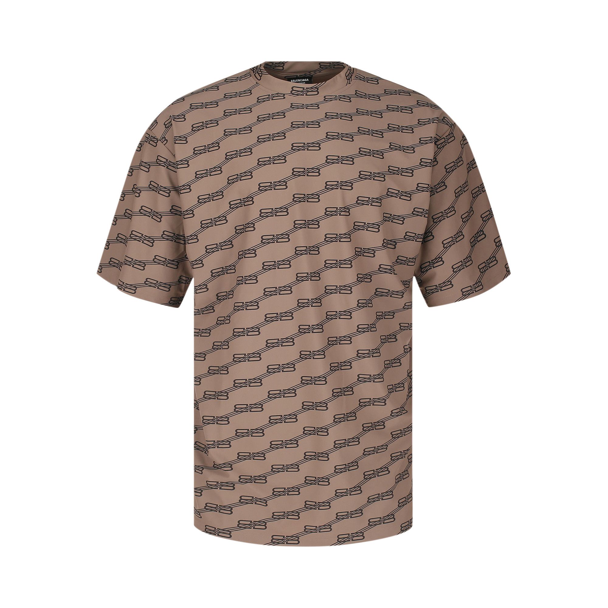 Balenciaga brown t shirt cheap