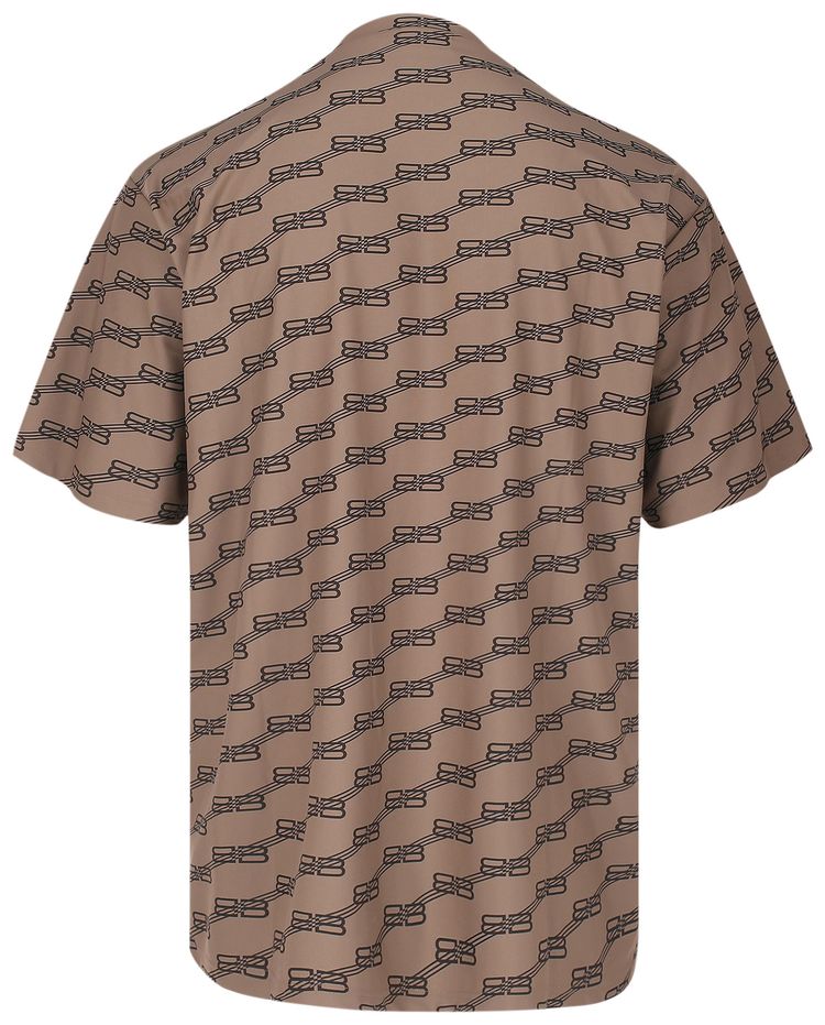 Balenciaga Monogram Swim T Shirt Beige