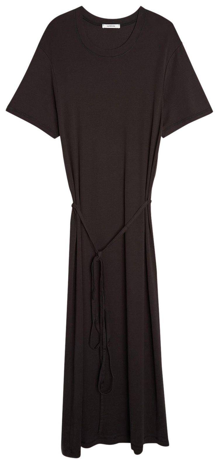 Lemaire Belted Rib T Shirt Dress Squid Ink