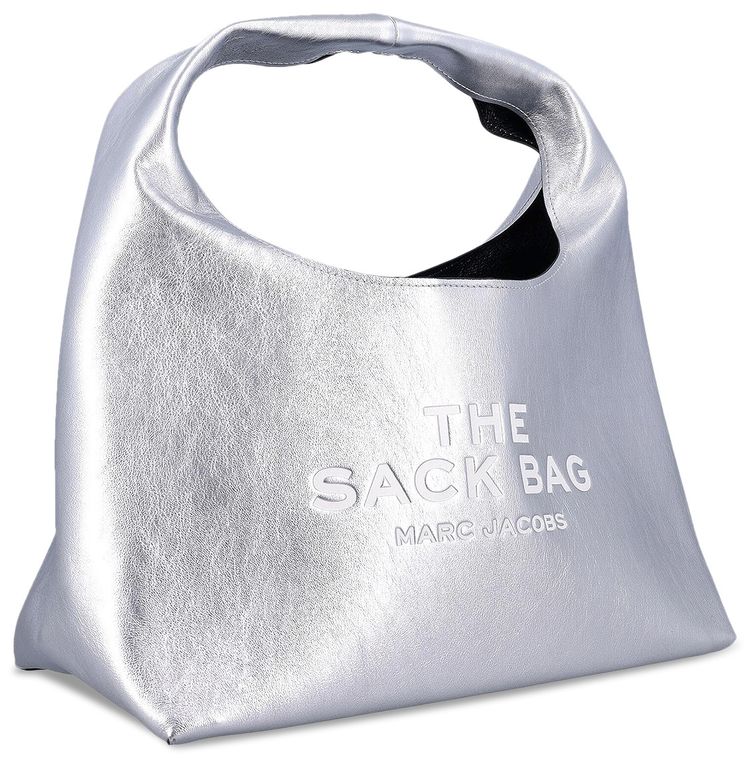 Marc Jacobs The Metallic Sack Bag Silver