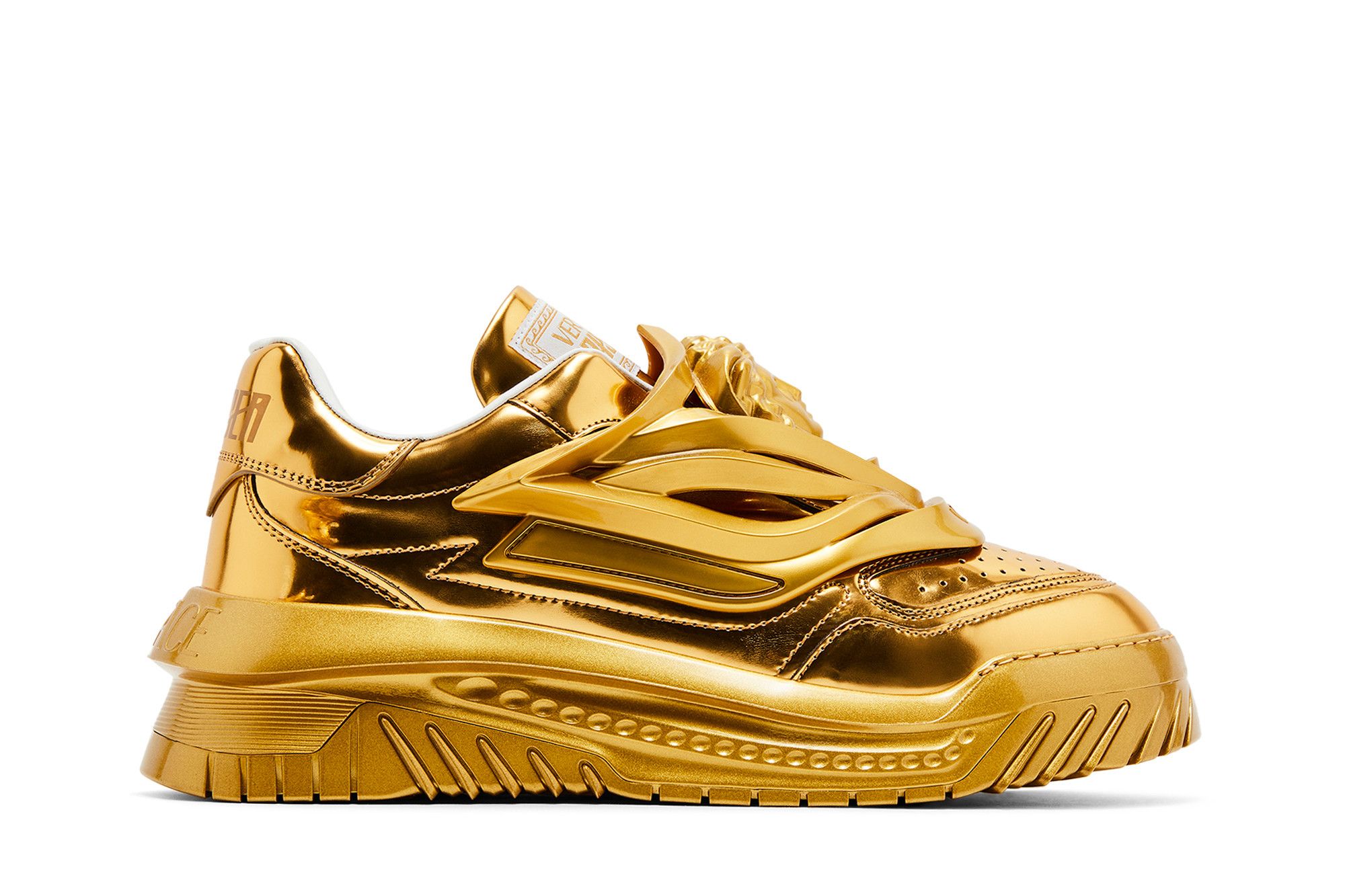 【関税込み】Versace ゴールド Odissea スニーカー 90_1020593-