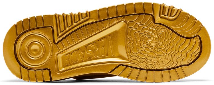 Versace Odissea Caged Rubber Medusa Sneaker Metallic Gold