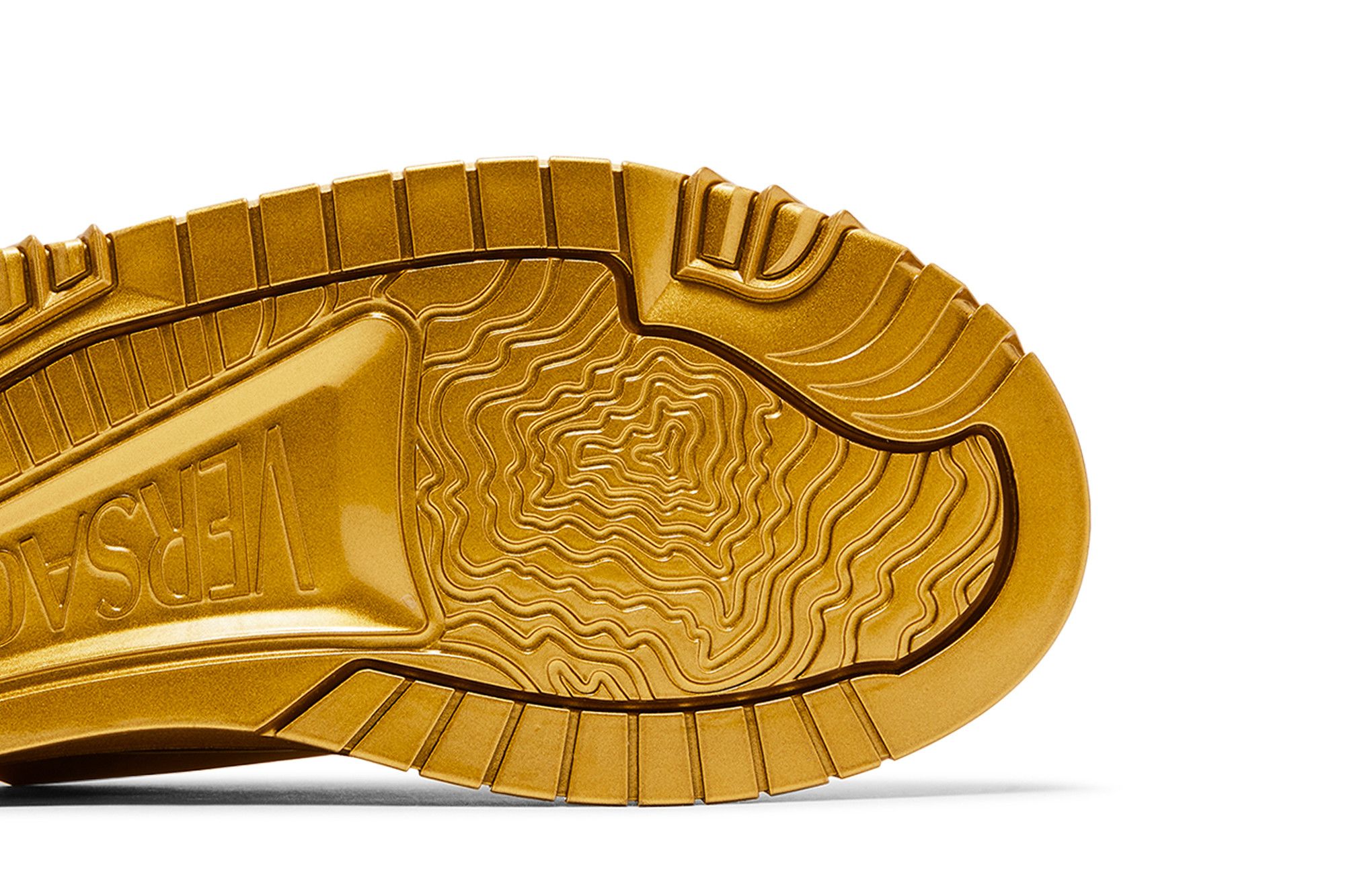 Buy Versace Odissea Caged Rubber Medusa Sneaker 'Metallic
