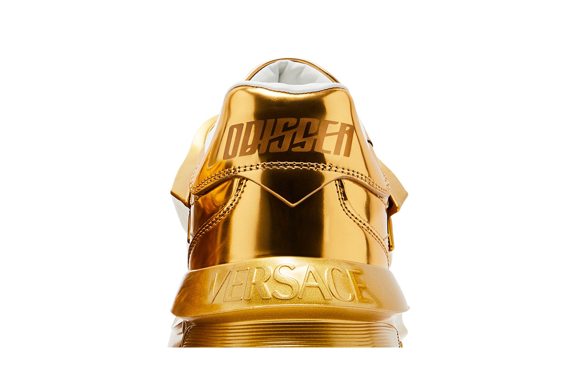 Buy Versace Odissea Caged Rubber Medusa Sneaker 'Metallic