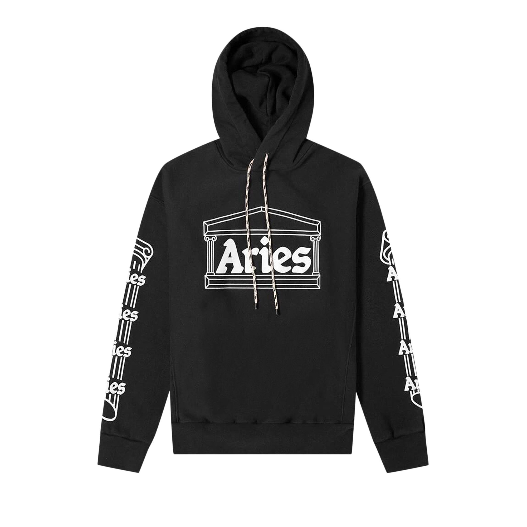 Buy Aries x Arsenal Column Hoodie Black U06696 BLAC GOAT UK