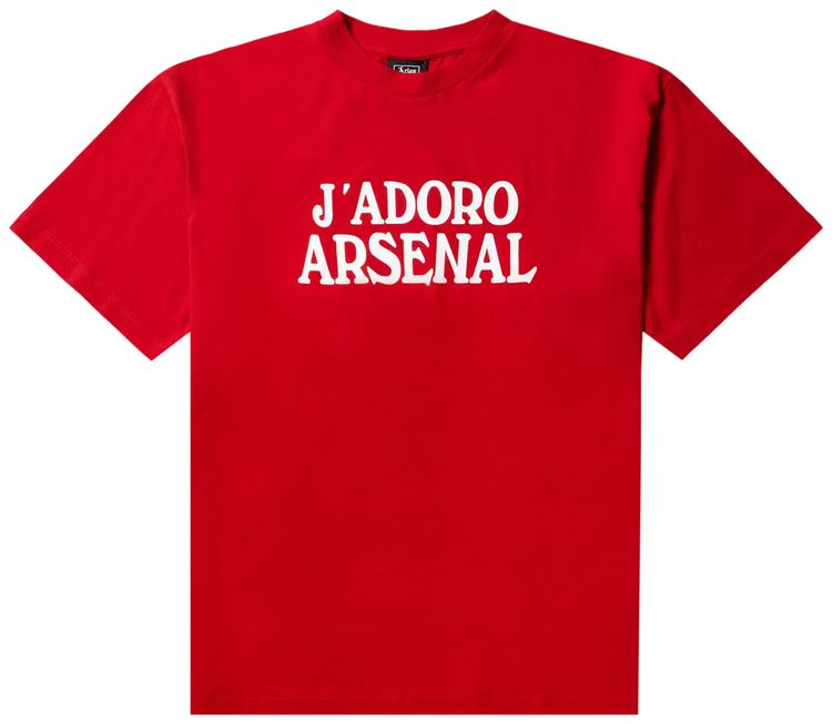 Aries x Arsenal JAdoro Short Sleeve Tee Red
