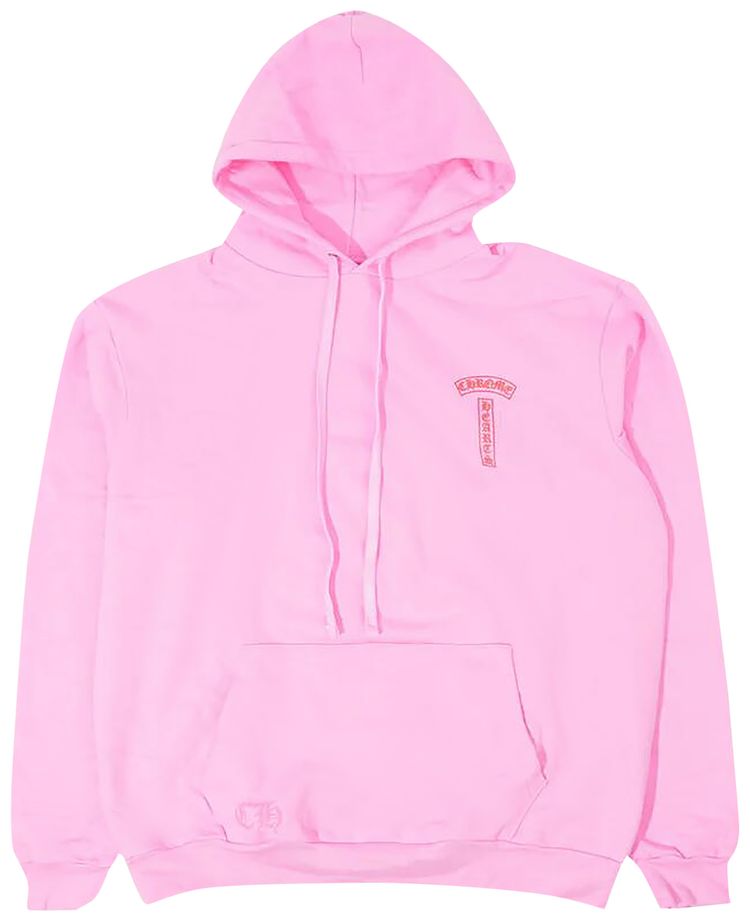 Chrome Hearts T Bar Logo Hoodie PinkRed