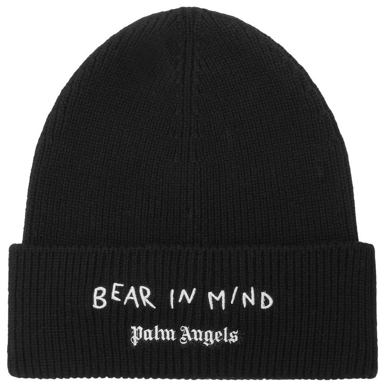 Palm Angels Bear In Mind Beanie BlackBrown